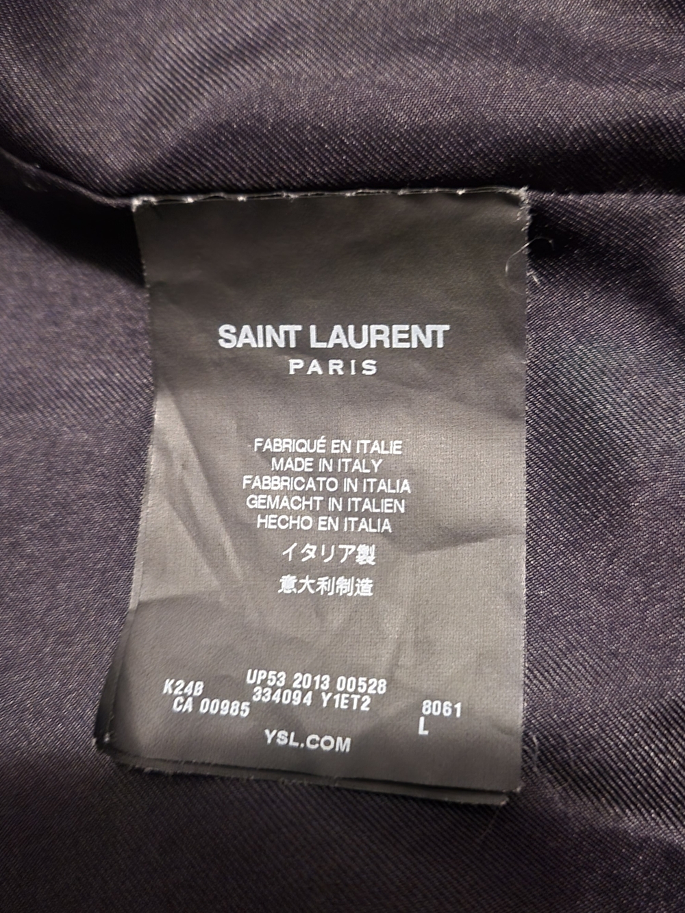 Saint Laurent Blue Star Knit Cardigan 2013 L Hedi - Picture 4 of 12